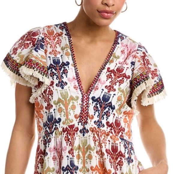 SACHIN & BABI     SIZE: 0     MAXI DRESS  IKAT PATTERN             ***NWT*** - Picture 4 of 11